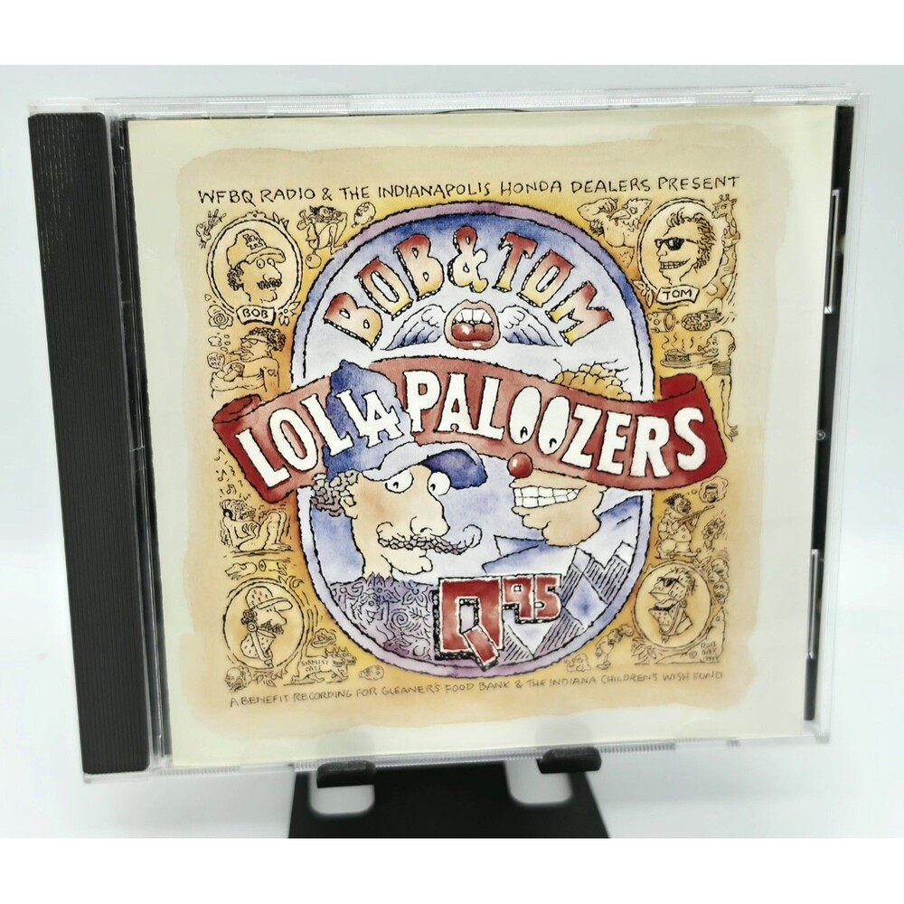 Bob and Tom Lollapaloozers CD 1993 WFBQ Radio Comedy Album FBQ-XMS-93